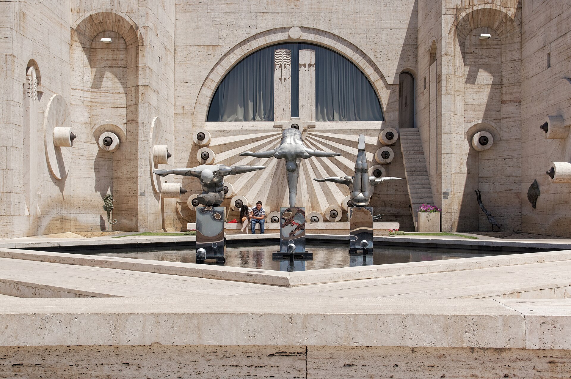 Sculpture court at the Cascade in Yerevan